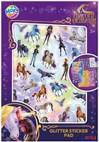 Creative Craft Group libro di adesivi Unicorn Academy glitter A5 8 fogli adesivi