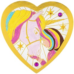 Creative Craft Group dipingi con i numeri unicorno cuore con foglia