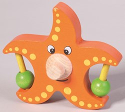 nic giocattolo in legno stella marina arancione - gioco educativo per bambini