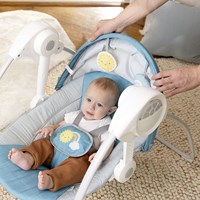 Ingenuity altalena per bambini con tettuccio - seggiolino blu portatile