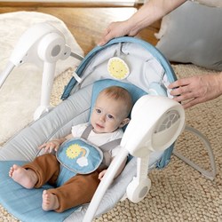 Ingenuity altalena per bambini con tettuccio - seggiolino blu portatile