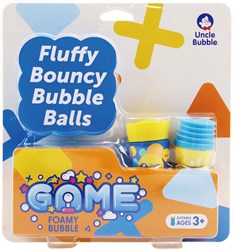 Uncle Bubble set giocattolo bolle di schiuma rimbalzanti