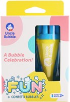 Uncle Bubble giocattolo bolle Fun Confetti Bubbler colorato