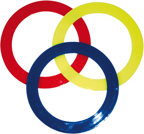 Eduplay set di anelli da giocoliere - 3 pezzi - 24 cm - giocattolo colorato