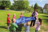 Eduplay tappeto da gioco paracadute 185 cm blu per bambini