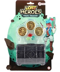 Toi-Toys forziere del tesoro pirata giocattolo con monete e diamanti