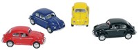 Goki Volkswagen Beetle auto giocattolo die-cast 1:64 modello classico-2