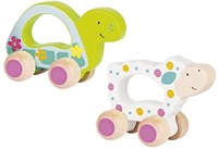 Goki giocattolo in legno - Veicolo spingi tartaruga per bambini piccoli-2