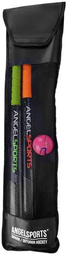 Set hockey gioco strada bambini 30 pollici arancione verde con borsa