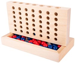 Gioco Forza Quattro in legno classico strategico per famiglie