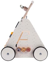 Carrello primi passi in legno giocattolo Jack & Jacky multicolore per bambini-3