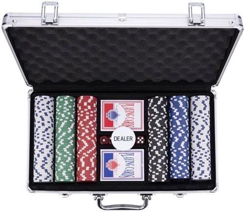 Engelhart Games set poker valigetta argento 300 chips 11,5 grammi poker-3