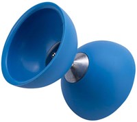 Angel Sports giocattolo diabolo gomma con bastoncini metallici blu-3