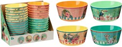 Excellent Houseware ciotola bambini melamina design tropicale Ø14xH7cm colorata