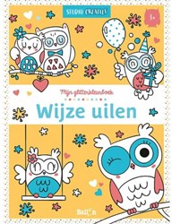 Wins Holland libro da colorare glitter gufi - divertimento creativo per bambini