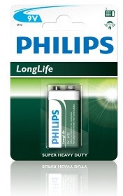 Batterie Philips 12*1 9 volt Philips 6F22