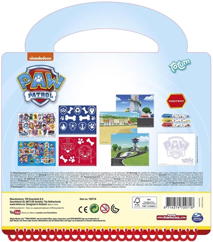 Totum Paw Patrol giocattolo creativo libro attività designer per bambini-3