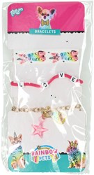 Creative Craft Group set di braccialetti per bambini - Gioielli Rainbow Pets
