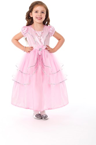 Little Adventures abito da principessa Royal Pink per bambini 5-7 anni - costume