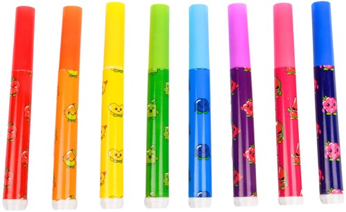 Canenco pennarelli profumati punta larga - Fruity Squad 8 pezzi colorati-2