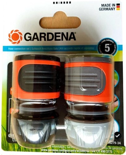 Gardena raccordo tubo e water stop 1/2 pollice - 5/8 pollice giardino