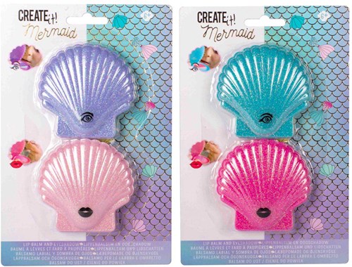 Create it! set trucco sirena balsamo labbra ombretto bambini