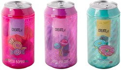 Candy Can set di bellezza giocattolo con bombe da bagno e lip gloss