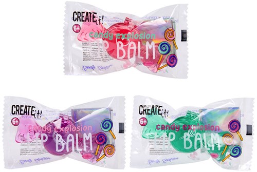 Create it! balsamo labbra confezione caramella vegan per bambini