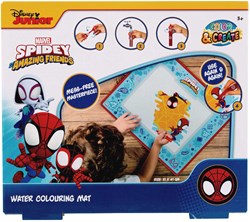 Canenco Spidey tappetino da colorare ad acqua 51x41 cm con penna riutilizzabile