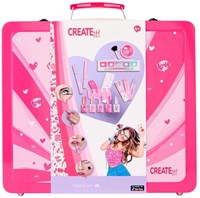 Canenco valigetta trucco rosa set giocattolo per bambini con accessori