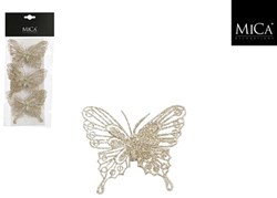 MiCa decorazione farfalla champagne 3 pezzi - giocattolo creativo di lusso