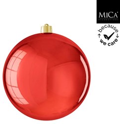 MiCa palla infrangibile rosso lucido - palla giocattolo 25cm