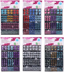 Set adesivi diamante 120 pezzi decorazione plastica