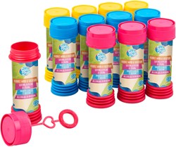 Edco set bolle di sapone giocattolo - 12 flaconi da 50 ml - gioco all'aperto
