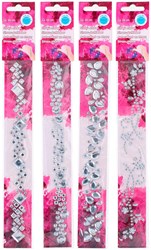 Ghirlanda adesiva strass decorazione hobby creativi 24 cm