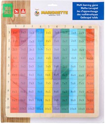 Gioco matematico tavola delle moltiplicazioni in legno giocattolo educativo colorato