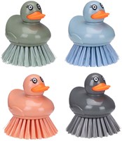 Spazzola piatti anatra giocattolo spazzola colorata in plastica