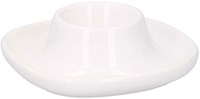 Edco portauovo porcellana bianco servizio da tavola classico 10x10x3cm-2
