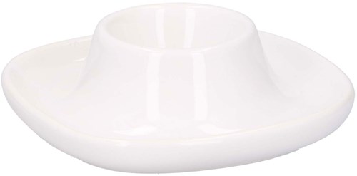Edco portauovo porcellana bianco servizio da tavola classico 10x10x3cm-2