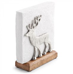 Ambiente portatovaglioli renna argento accessorio decorativo da tavola