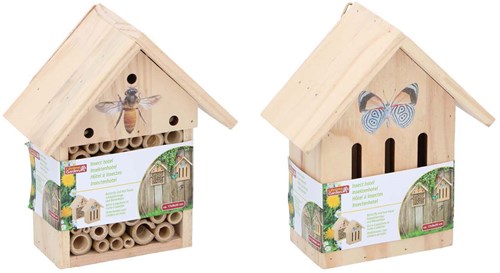 Hotel per insetti legno farfalle api giocattolo da giardino naturale