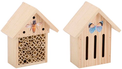 Hotel per insetti legno farfalle api giocattolo da giardino naturale-2