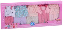 Edco set abiti per bambole - 8 pezzi - Vestiti bambola 40-45 cm multicolore