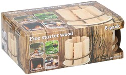 Accendifuoco legno 6-pack per barbecue e camino
