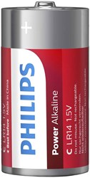 Pila alcalina Philips C Powerlife LR14 - 2 pezzi energia giocattoli