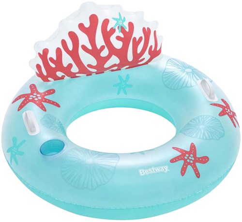 Bestway Anello da Nuoto Corallo 97 cm - gonfiabile colorato per piscina-3