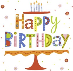 Duni tovaglioli compleanno colorati 33x33cm carta FSC sostenibile