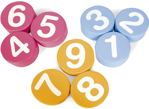 Softplay poefjes nummers