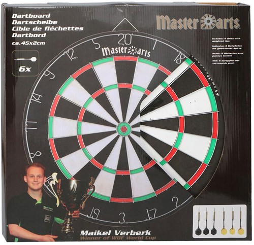 Bersaglio da 45 cm con 6 freccette - gioco classico per bambini