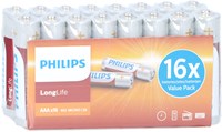 Philips batterie AAA longlife confezione risparmio 16 pezzi - Batterie AAA